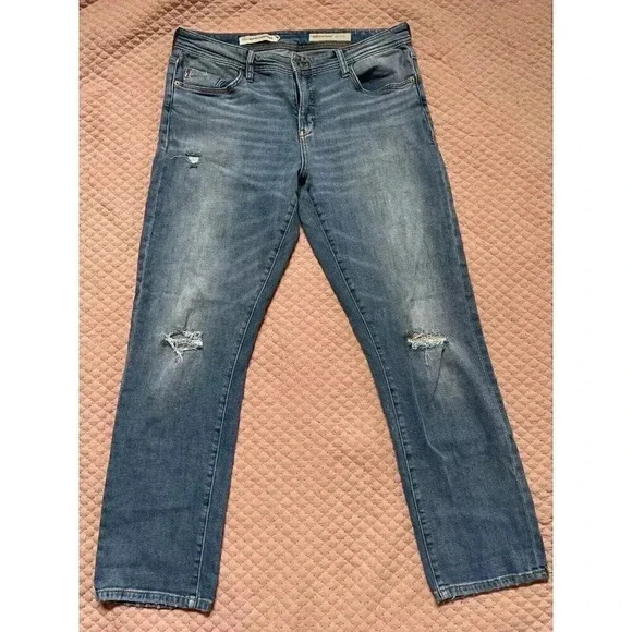 anthropologie Pilcro Denim - anthropologie Pilcro Women's Jeans Size 31 Blue Slim Boyfriend Long Pants